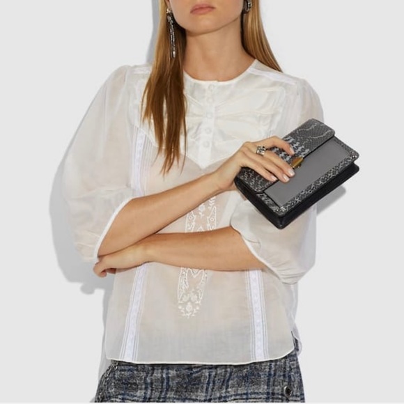 Dreamer Convertible Crossbody In Colorblock Snakeskin ♥ Brass/Heather Grey Multi - Picture 10 of 13